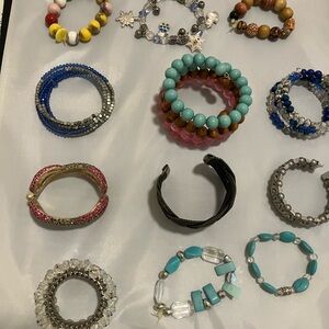 12 eloquent Multicolor Beaded Bracelets